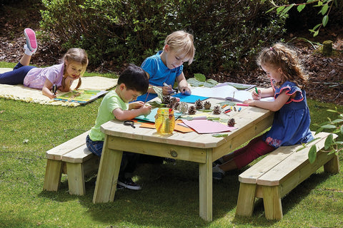 Rectangular Table & Bench Set