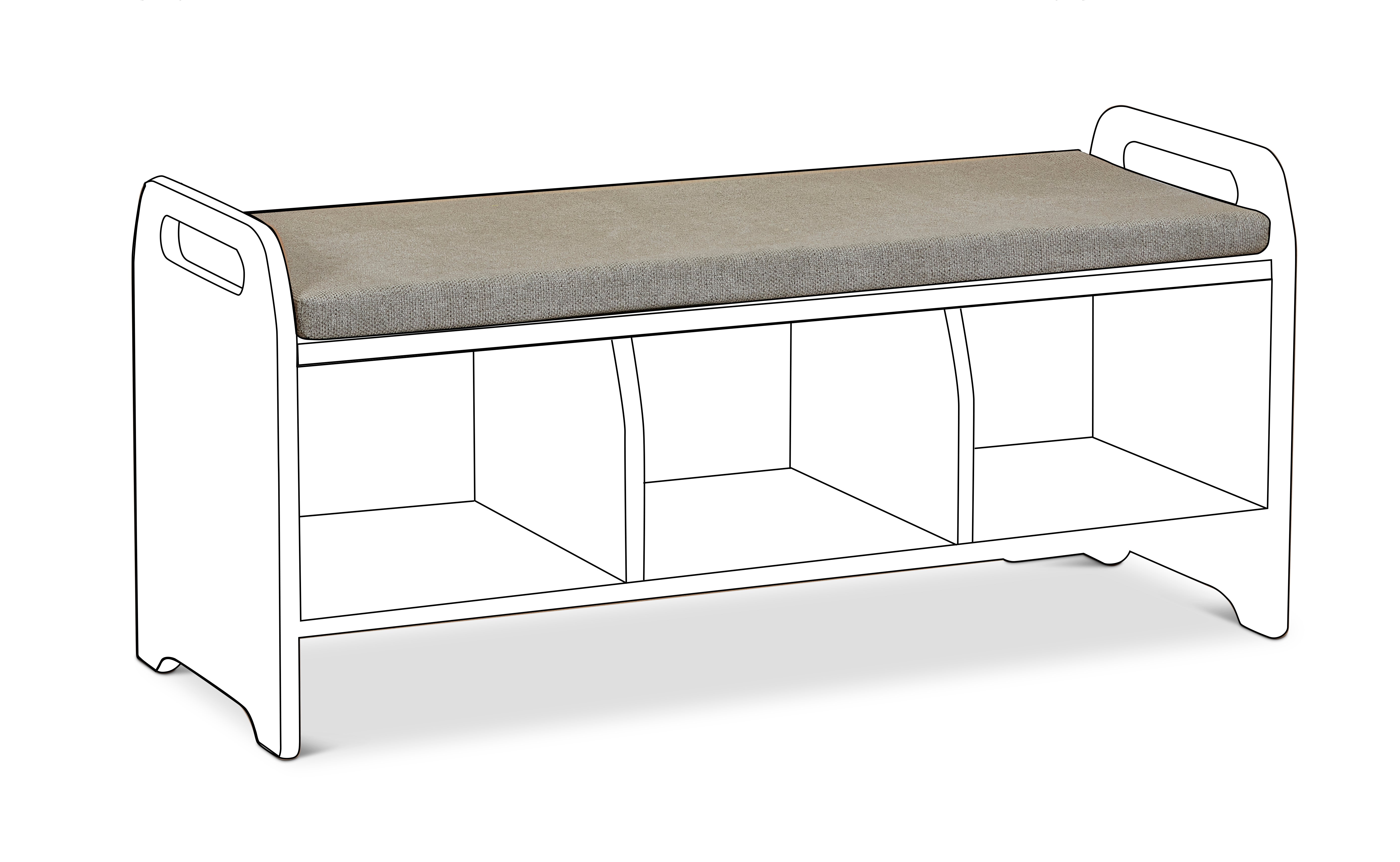 Bench Cushion - Cloakroom Storage Bench