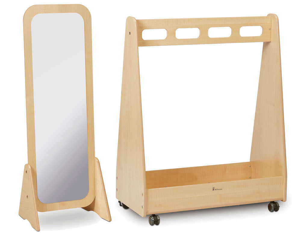 Basic Dressing up Trolley plus Freestanding Mirror