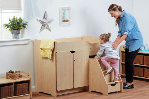 Stepped Baby Changing Unit