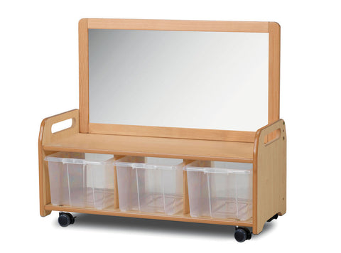 Mobile Low Mirror Storage Unit