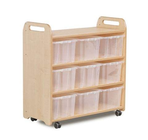 Mobile Shelf with Mirror Back