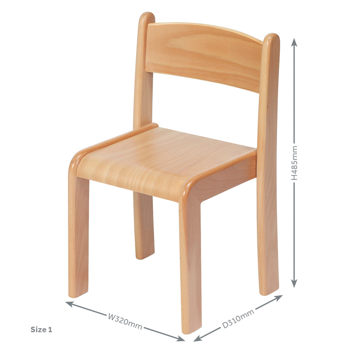 Beech Stacking Chair - Pack of 4
