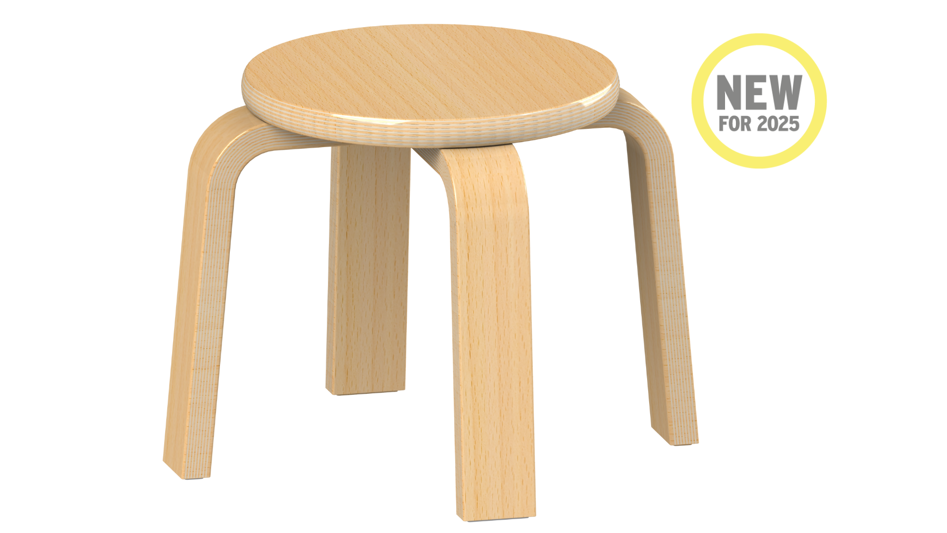 Wooden Stacking Stool  - Pack of 4