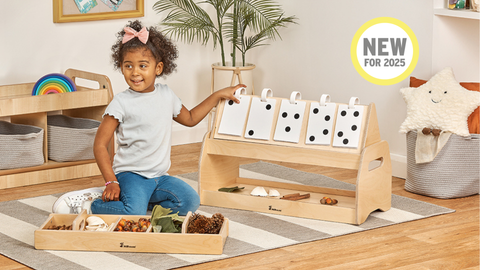 Giant Wooden Flip with Stand and Sorting Tray