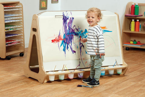 Double-Sided 4 Station Easel
