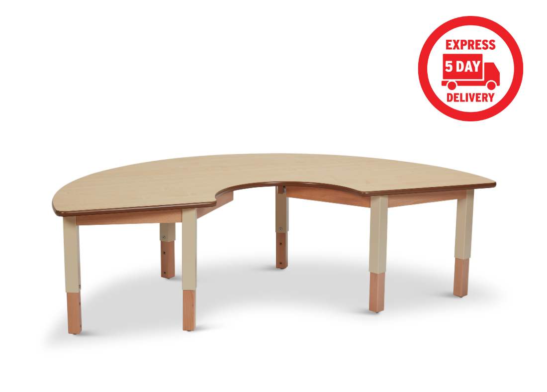 Semi Circle Table Height Adjustable By Millhouse Semi circle table height adjustable by millhouse
