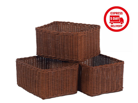 Set of 3 Large Deep Baskets